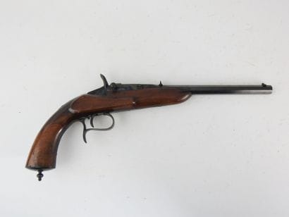 FRANCE. Single-shot parlor pistol, annular...