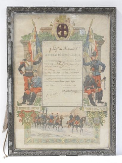 ENGRAVINGS. Certificate of good conduct of...
