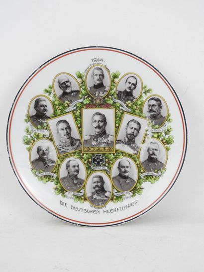 GERMANY. MEMORIES 14-18. Porcelain plate...