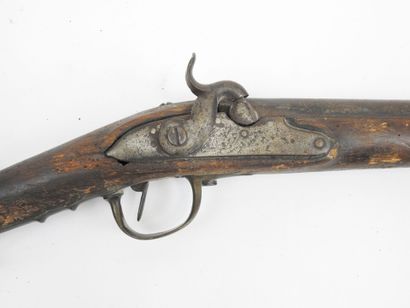 FRANCE. Hunting rifle with percussion realized...
