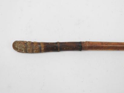 FRANCE. CANNES. Sword cane with bamboo shaft,...