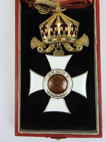 BULGARIE. Ordre de St Alexandre, croix de...