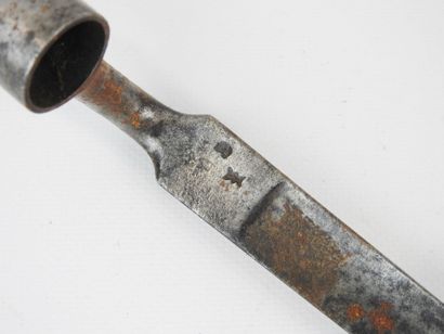 FRANCE. Lot of two bayonets with socket one...