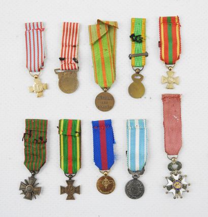DECORATIONS. FRANCE. Lot of 10 reductions,...
