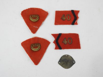 FRANCE. Lot de 2 paires de pattes de collet,...