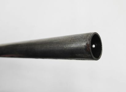 SPAIN. Hunting rifle with carved walnut frame,...