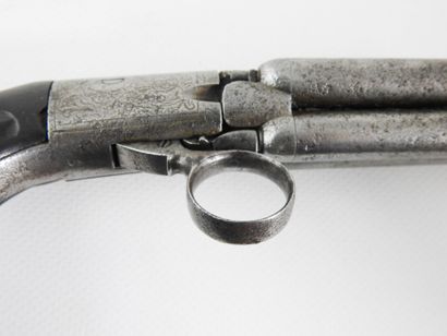 FRANCE. Mariette percussion pepperbox with...