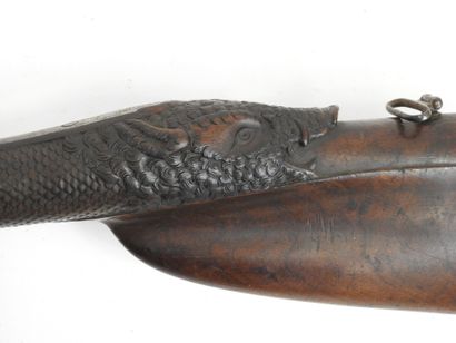 FRANCE. Flintlock shotgun transformed into...