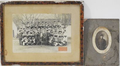PHOTOGRAPHY. Framed group portrait of a section...