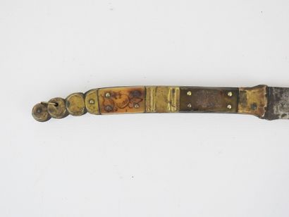 SPAIN. Navaja knife with handle decorated...