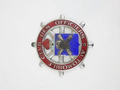 INSIGNE. FRANCE. Enameled metal badge 