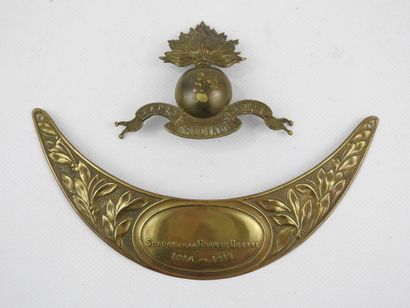 COPPERIES. FRANCE. Plate of shako of the...