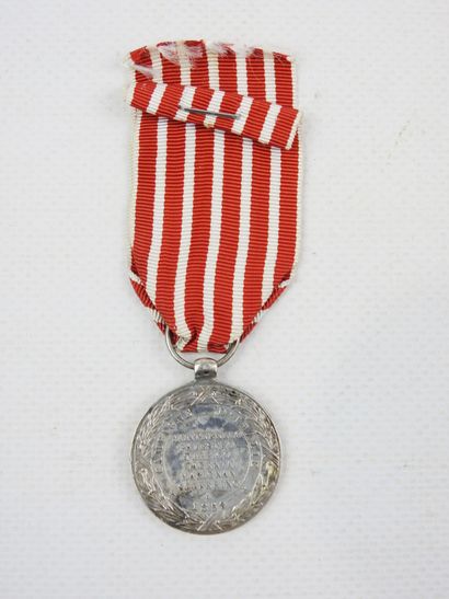 DECORATIONS. FRANCE. Medal of Italy in silver,...