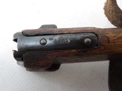 GERMANY. EQUIPMENT. Leather Lüger P08 artillery...