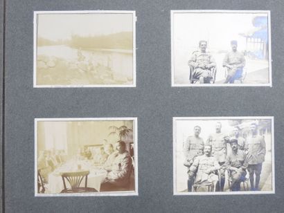 PHOTO ALBUM. Album format 19 X 20 cm containing...