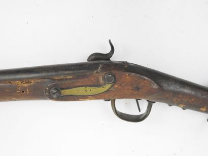 FRANCE. Hunting rifle with percussion realized...