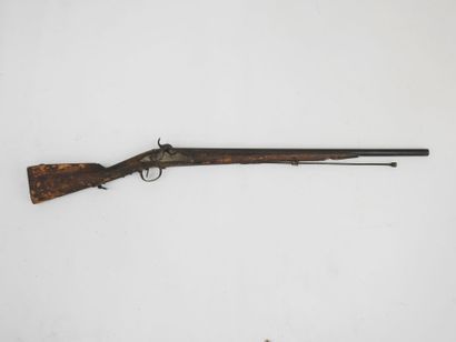 FRANCE. Hunting rifle with percussion realized...