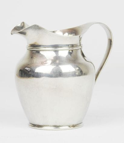 Creamer in silver Vieillard of form pansue....