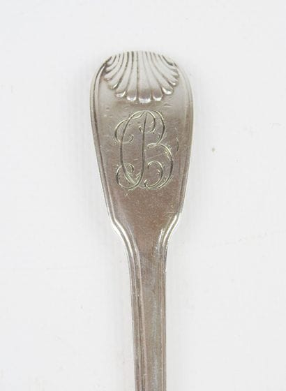 Silver spoon sprinkler model net shell. Monogram...