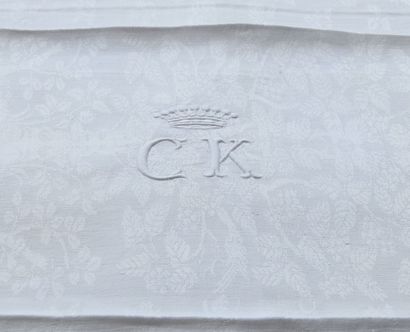 Eighteen Large Napkins figured C.K. under...