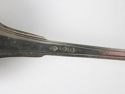 Silver ladle, hallmark 1st Rooster 1798-1808....