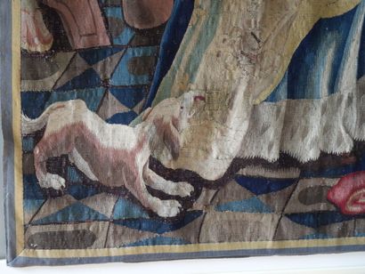 SOHO - England : Tapestry in wool and polychrome...