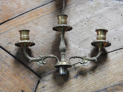 Meeting of two pairs of torch bouquets with...