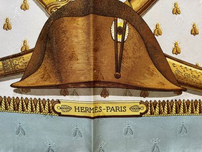 HERMES - Paris : Carré de soie décor Napoléon...