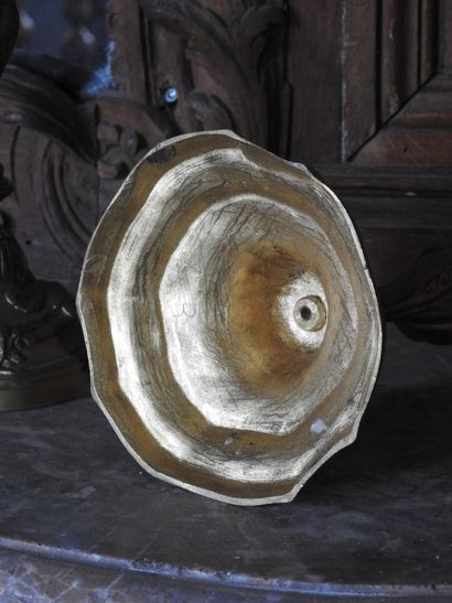 Pair of bronze candlesticks in the Louis...