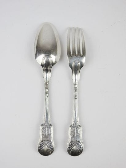 Rare silver cover model Violin Coquille with...