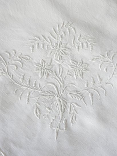 Five pillowcases of different embroidered...