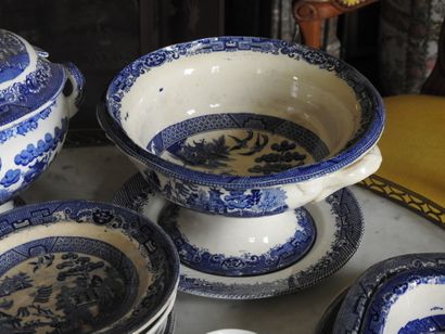 Lot of fine English earthenware dishes with...