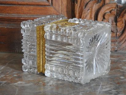 Rectangular shaped box in cut crystal and...