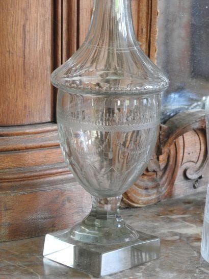 Meeting of three carafes of different models,...