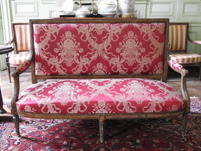 Louis XVI style living room furniture including...