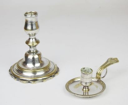 Lot including an 18th century silver plated...