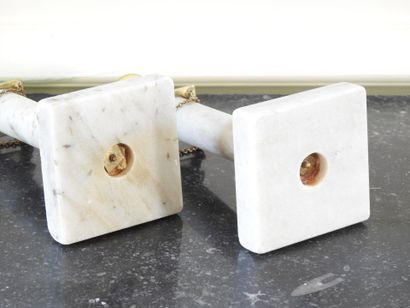 Suite of four candlesticks in the Gustavian...