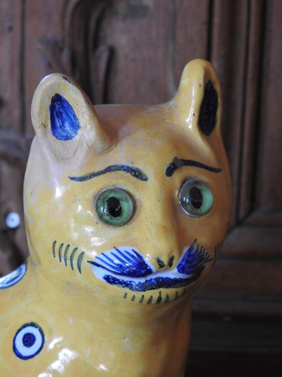 In the taste of Emile GALLE : Pair of cats...