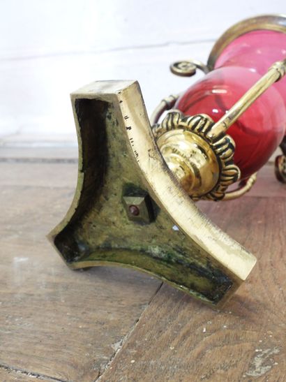 Shrine night light with tripod mount in bronze...