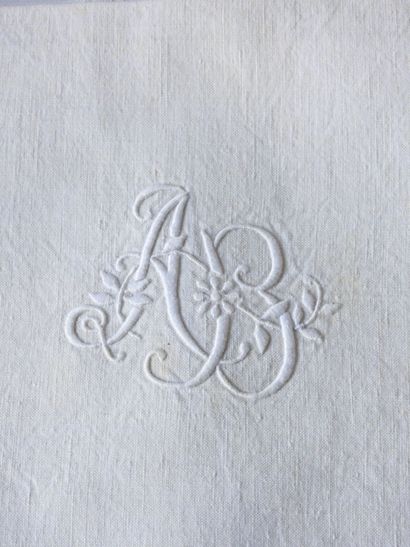 Six towels with A.B. numbers.