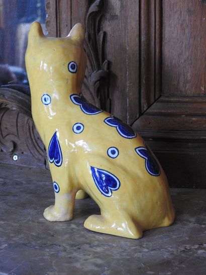 In the taste of Emile GALLE : Pair of cats...