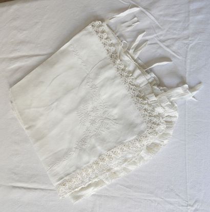Five pillowcases of different embroidered...