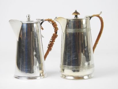 2 Silver plated metal pourers circa 1930....