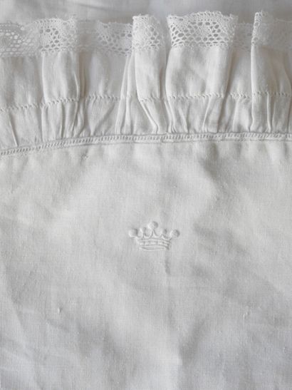 Four children's pillowcases, three of which...