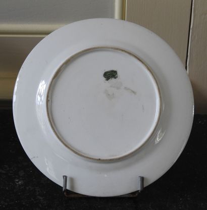 Soup plate in porcelain with decoration in...