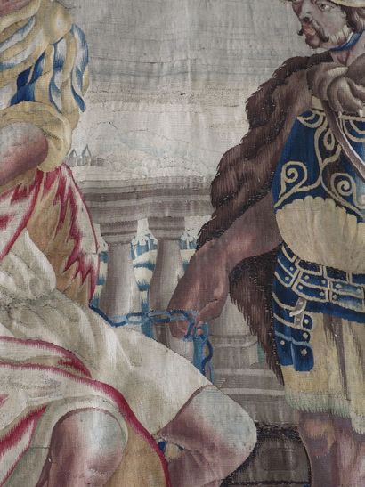 SOHO - England : Tapestry in wool and polychrome...