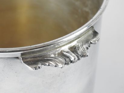 Refreshment bucket in silver plated bronze...