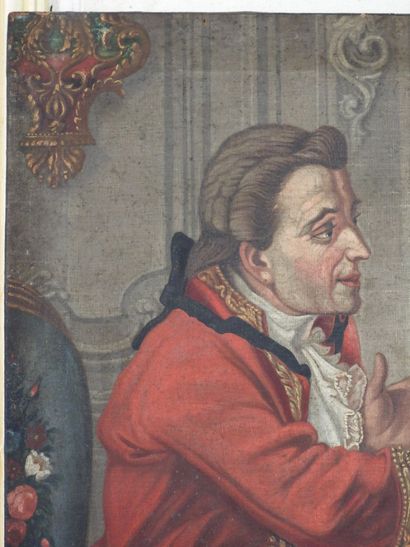 Ecole ITALIENNE du XVIIIème siècle : Joueurs...