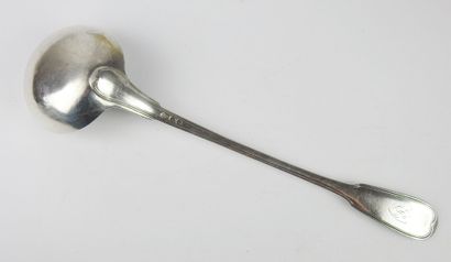 Silver ladle, hallmark 1st Rooster 1798-1808....