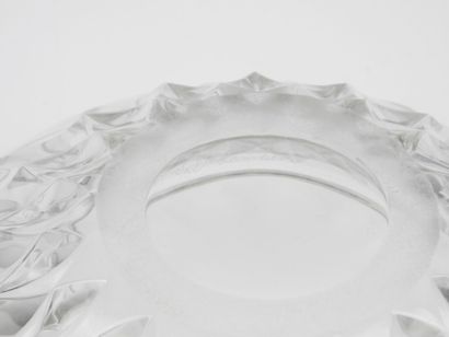Salad bowl in Val-St-Lambert crystal with...